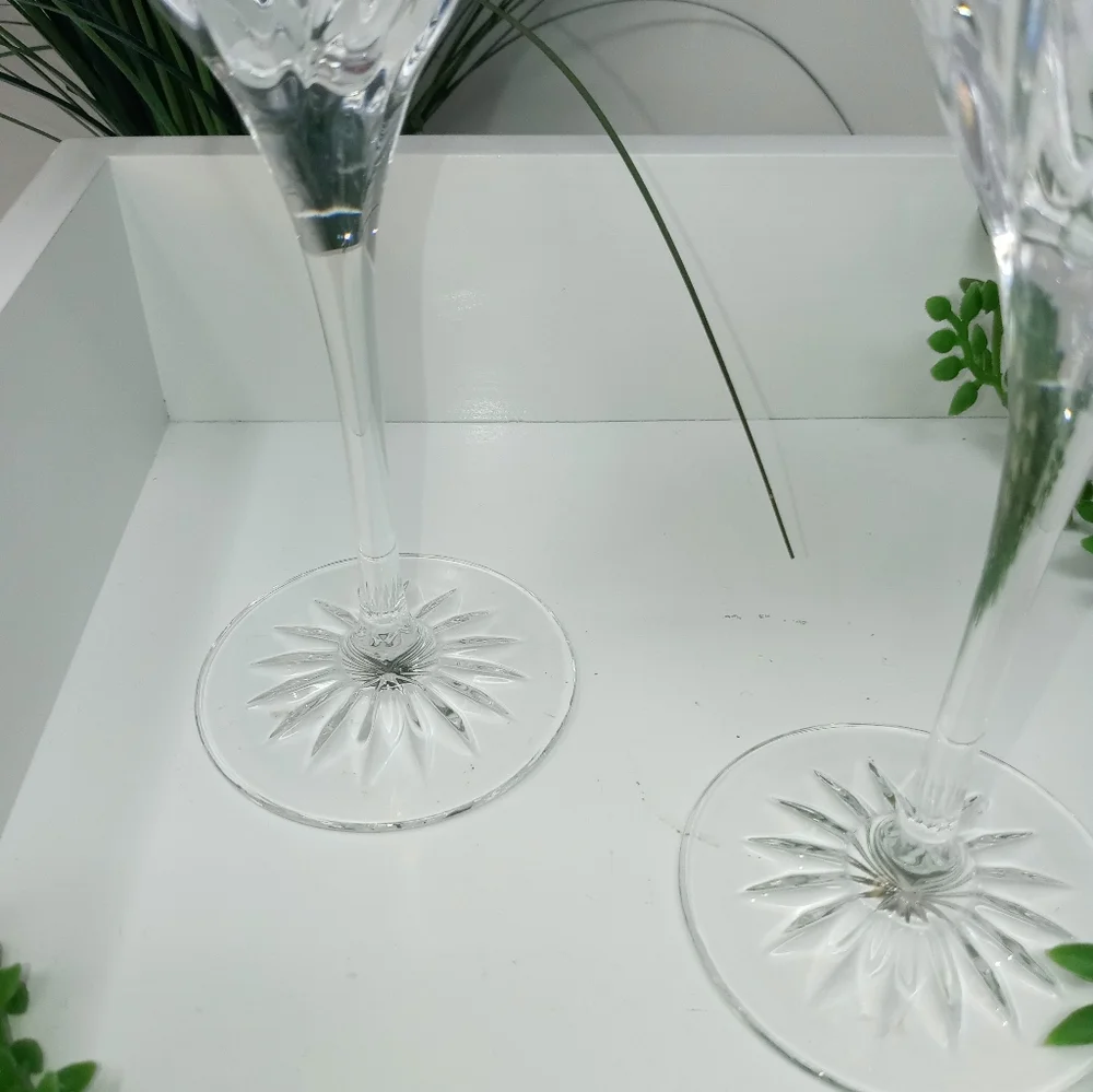 Cristal D'Arques Durand Gold Rim Crystal Glasses